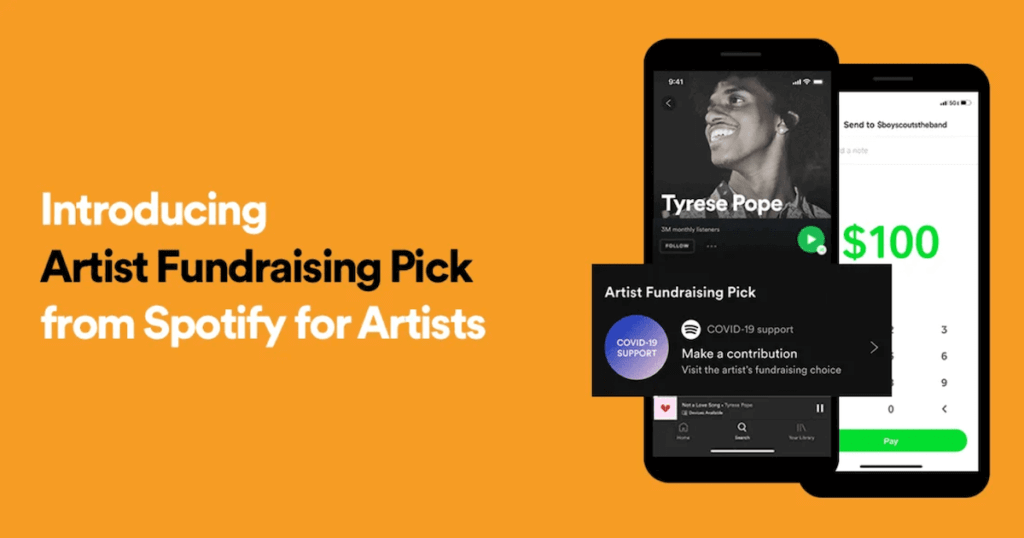 Spotifyのアーティスト向け募金ツール『Artist Fundraising Pick』を設定してアーテイスト自身で寄付を募る方法 | Spotify for Artists