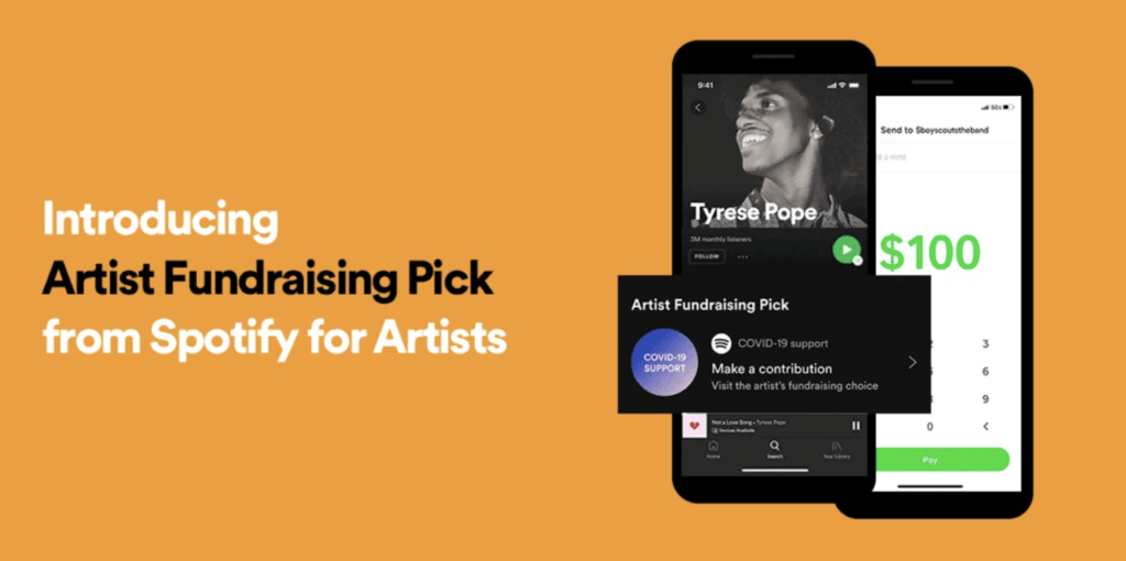 Spotifyのアーティスト向け募金ツール『Artist Fundraising Pick』を設定してアーテイスト自身で寄付を募る方法 | Spotify for Artistsのサムネイル画像