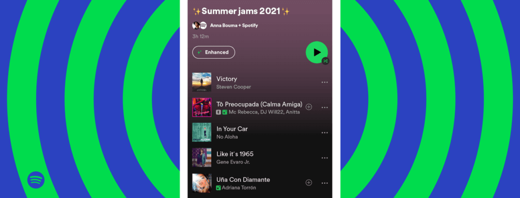 Spotify、プレイリストにおすすめ楽曲が提案される「Enhance」機能発表 海外40の地域から提供