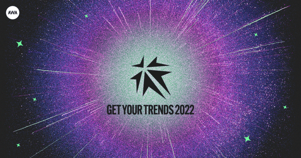 AWAが特設サイト「GET YOUR TRENDS 2022」公開　2022年によく聴かれた曲ではTani Yuuki「W / X / Y」が2位に