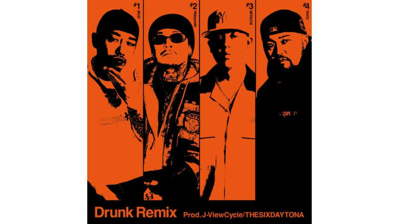 Gottz ＆ MUD、ドランカーズアンセム「Drunk」にHideyoshiとMIYACHI迎えたリミックスをリリース