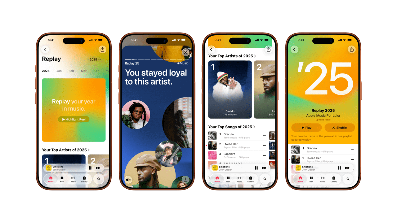 Apple Music、一年間の音楽体験を振り返る『Replay ’25』公開