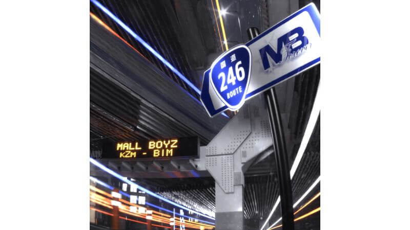 Tohjiとgummyboy擁するMall Boyz、BIM、kZmがコラボシングル「246」リリース　Chaki Zuluがプロデュース