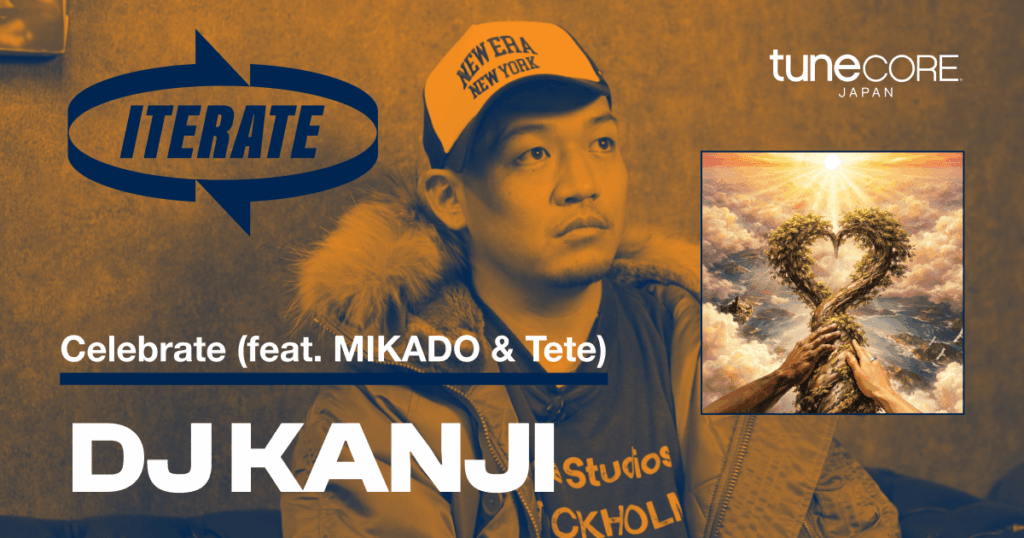 ビートメイカーにフォーカスした動画シリーズ「ITERATE」にDJ KANJIが登場、新アルバム『THE SOUL』にも収録のMIKADOとTeteが参加した「Celebrate」のビートをNOBU BEATZと共に解説