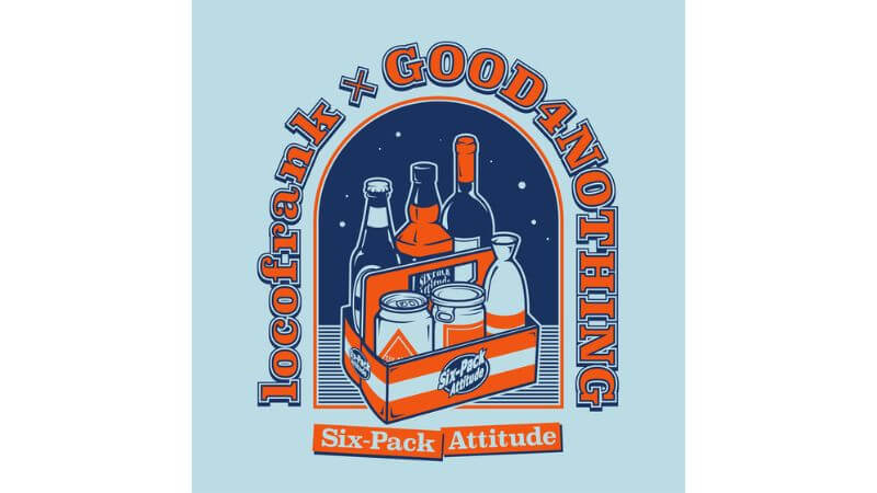 locofrankとGOOD4NOTHINGが共作シングル「Six-Pack Attitude」リリース　7月からツーマンツアーも開催