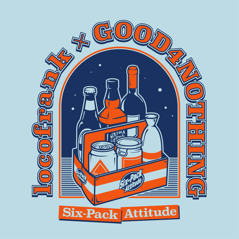 locofrankとGOOD4NOTHINGが共作シングル「Six-Pack Attitude」リリース　7月からツーマンツアーも開催のサムネイル画像
