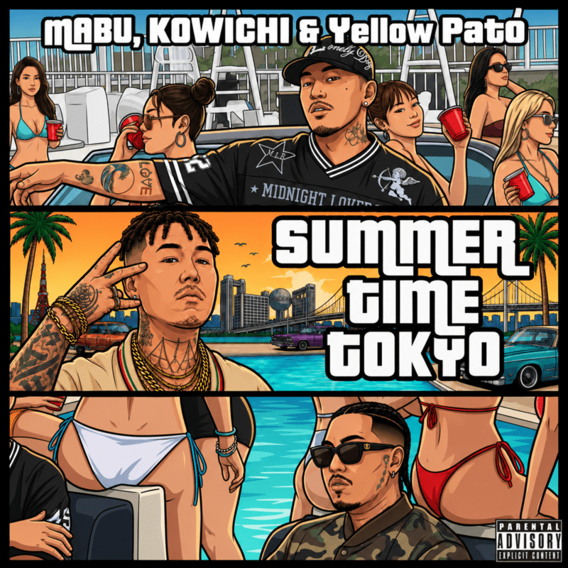 MABUとKOWICHI、Yellow Patoがコラボ　夏を彩る新曲「Summer Time Tokyo」リリース　IFE登場のMVも公開